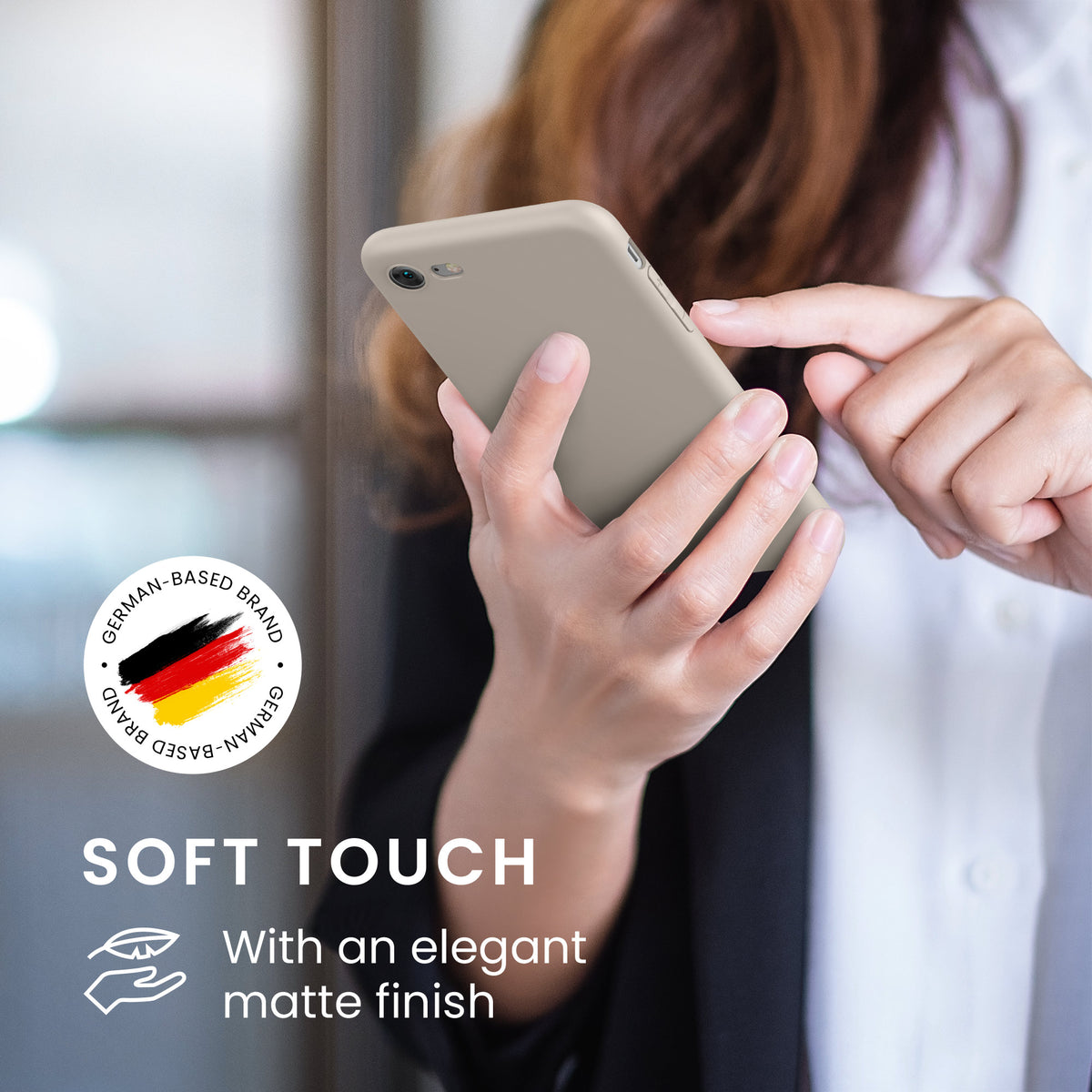 kwmobile Handyhülle für Apple iPhone SE (2022) / SE (2020) / 8 / 7 Hülle - weiches Handy Silikon Case - Schutzhülle Cover