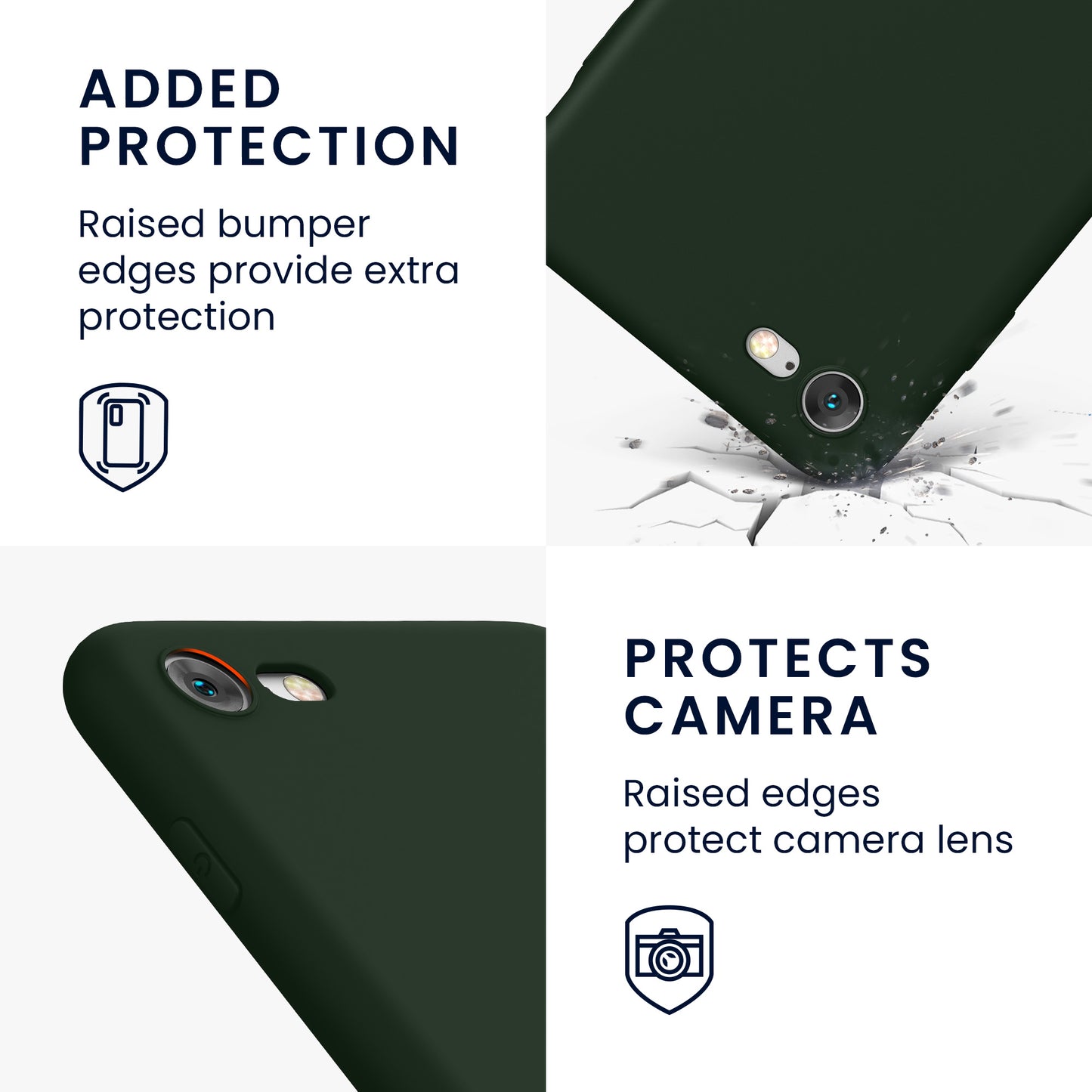 kwmobile Handyhülle für Apple iPhone SE (2022) / SE (2020) / 8 / 7 Hülle - weiches Handy Silikon Case - Schutzhülle Cover