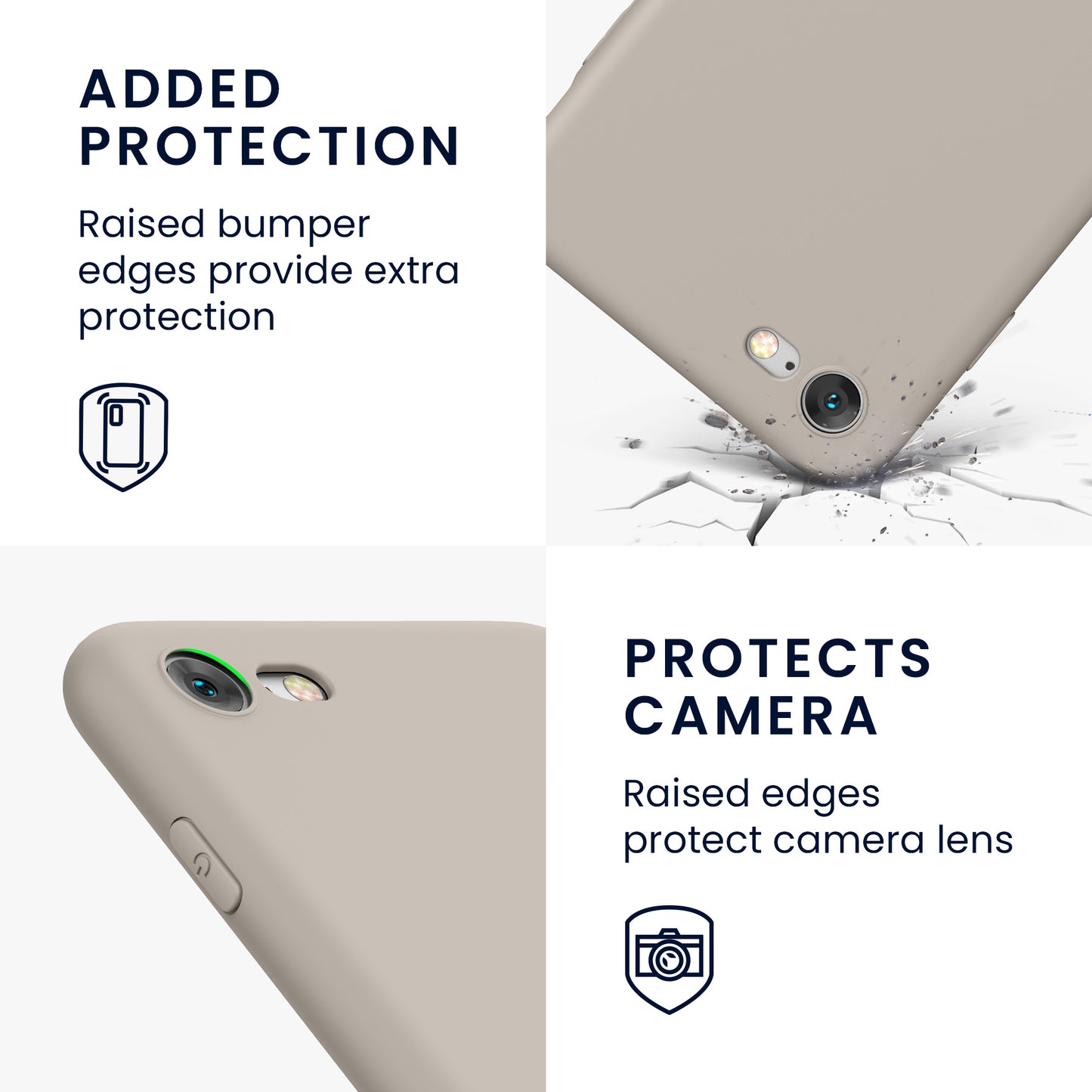 kwmobile Handyhülle für Apple iPhone SE (2022) / SE (2020) / 8 / 7 Hülle - weiches Handy Silikon Case - Schutzhülle Cover