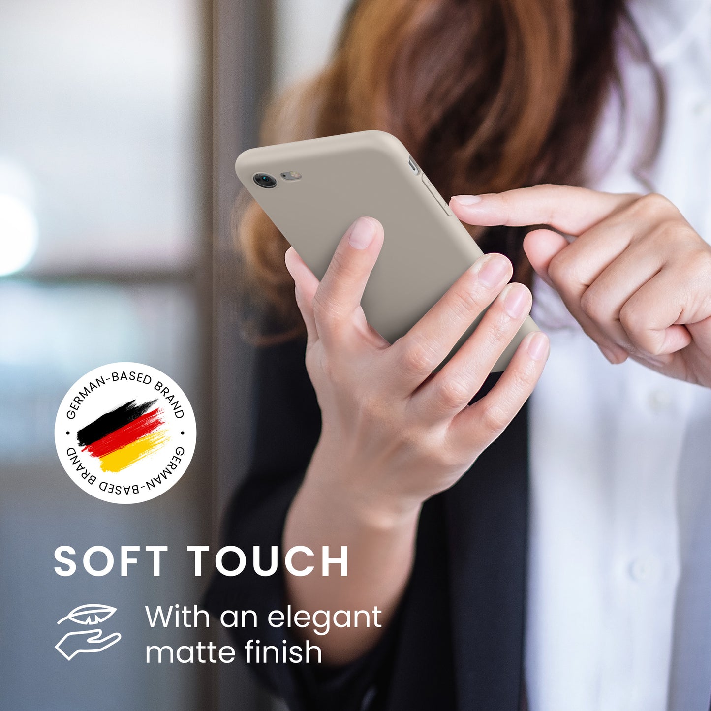 kwmobile Handyhülle für Apple iPhone SE (2022) / SE (2020) / 8 / 7 Hülle - weiches Handy Silikon Case - Schutzhülle Cover
