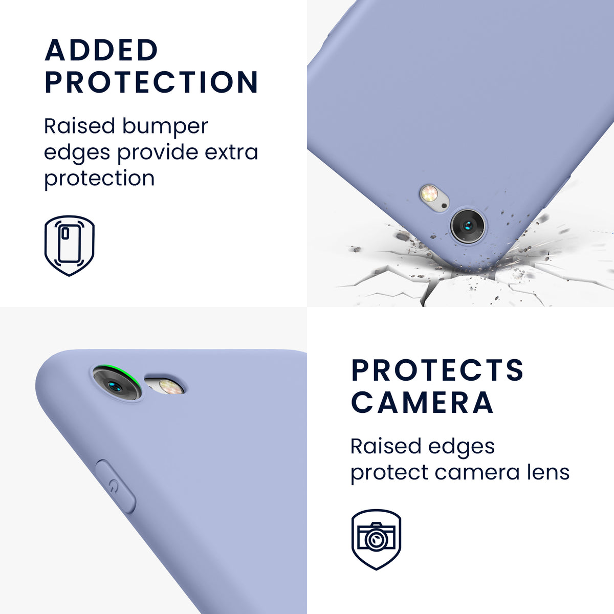 kwmobile Handyhülle für Apple iPhone SE (2022) / SE (2020) / 8 / 7 Hülle - weiches Handy Silikon Case - Schutzhülle Cover