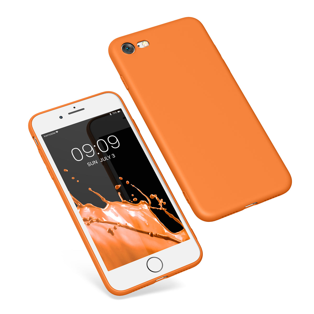 kwmobile Handyhülle für Apple iPhone SE (2022) / SE (2020) / 8 / 7 Hülle - weiches Handy Silikon Case - Schutzhülle Cover