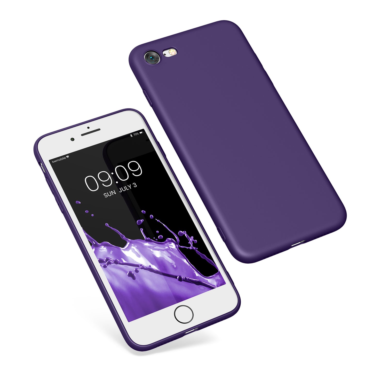 kwmobile Handyhülle für Apple iPhone SE (2022) / SE (2020) / 8 / 7 Hülle - weiches Handy Silikon Case - Schutzhülle Cover