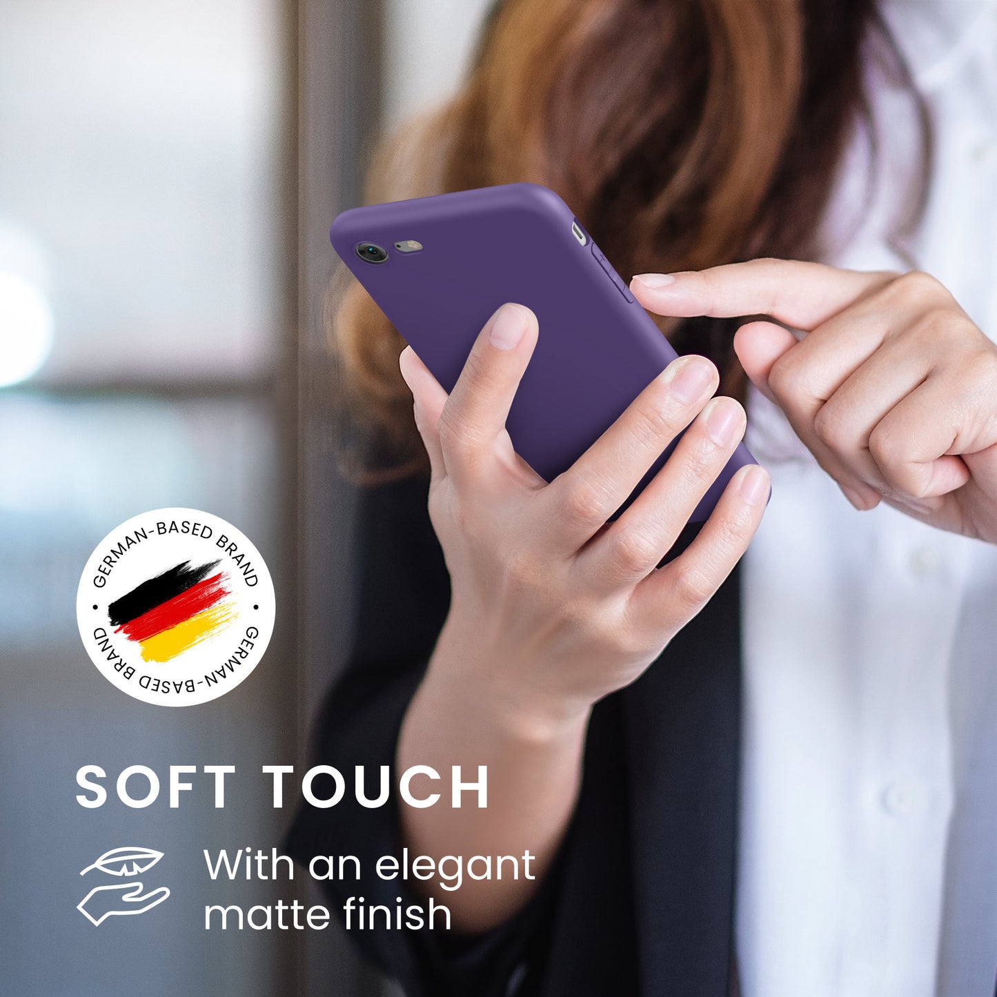 kwmobile Handyhülle für Apple iPhone SE (2022) / SE (2020) / 8 / 7 Hülle - weiches Handy Silikon Case - Schutzhülle Cover
