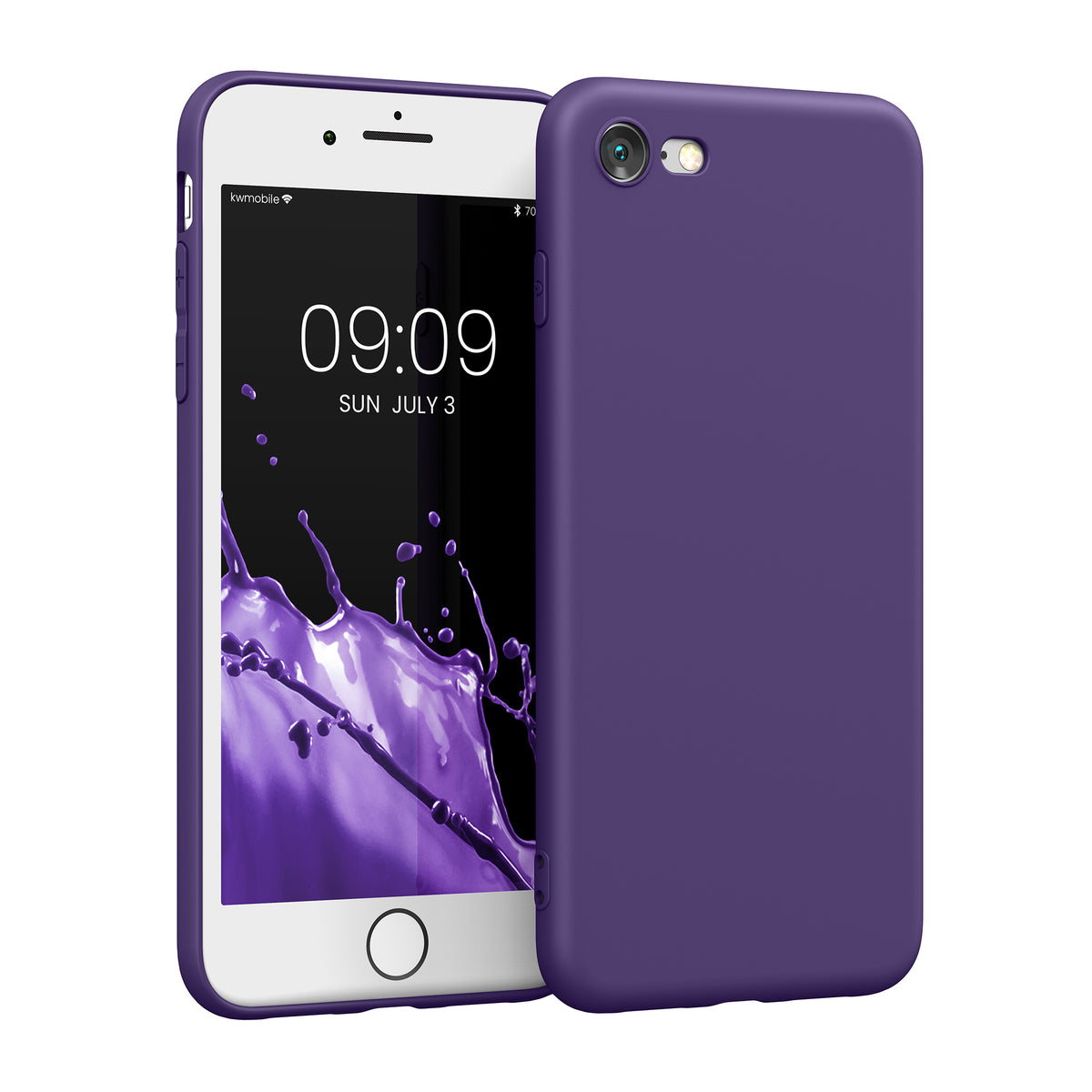 kwmobile Handyhülle für Apple iPhone SE (2022) / SE (2020) / 8 / 7 Hülle - weiches Handy Silikon Case - Schutzhülle Cover
