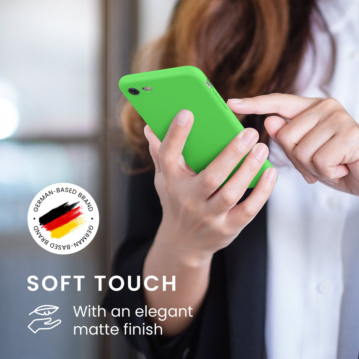 kwmobile Handyhülle für Apple iPhone SE (2022) / SE (2020) / 8 / 7 Hülle - weiches Handy Silikon Case - Schutzhülle Cover