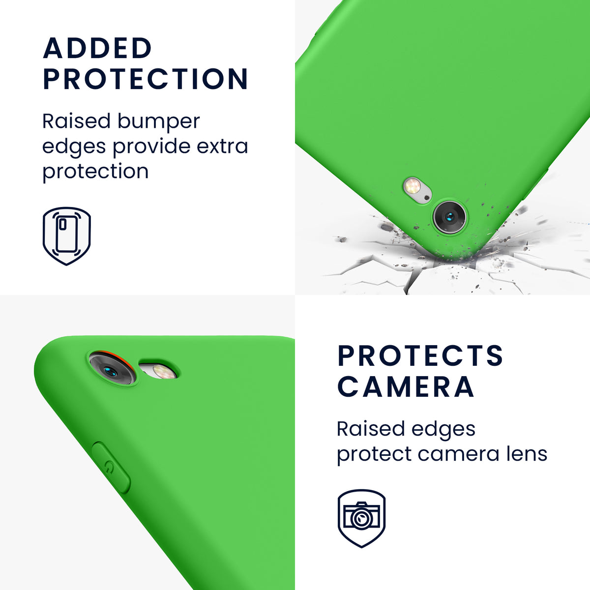 kwmobile Handyhülle für Apple iPhone SE (2022) / SE (2020) / 8 / 7 Hülle - weiches Handy Silikon Case - Schutzhülle Cover