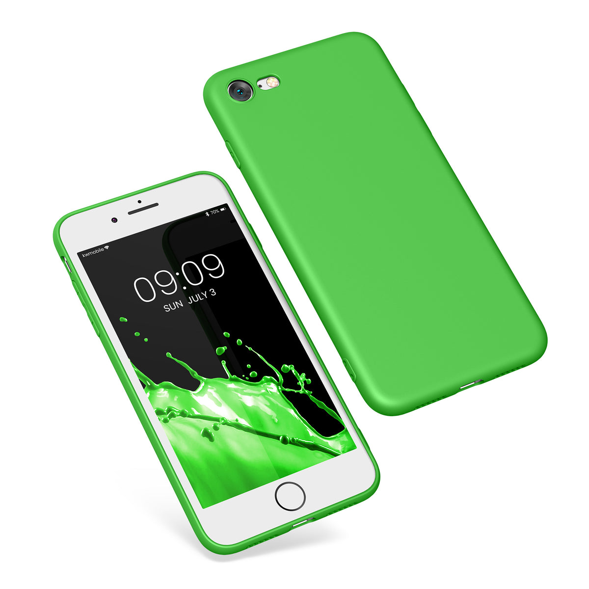 kwmobile Handyhülle für Apple iPhone SE (2022) / SE (2020) / 8 / 7 Hülle - weiches Handy Silikon Case - Schutzhülle Cover