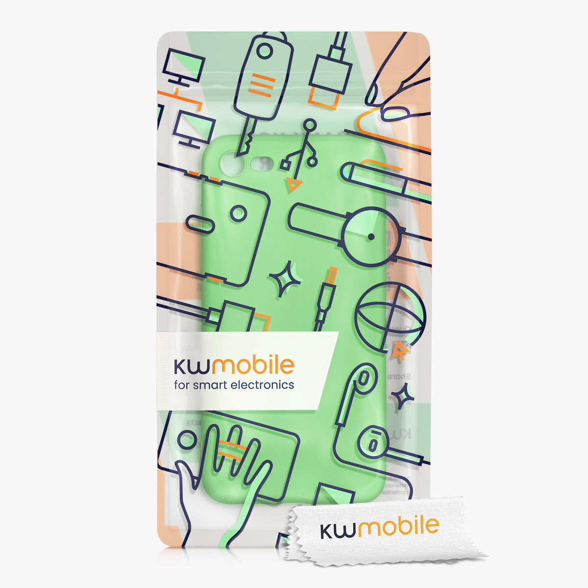 kwmobile Handyhülle für Apple iPhone SE (2022) / SE (2020) / 8 / 7 Hülle - weiches Handy Silikon Case - Schutzhülle Cover