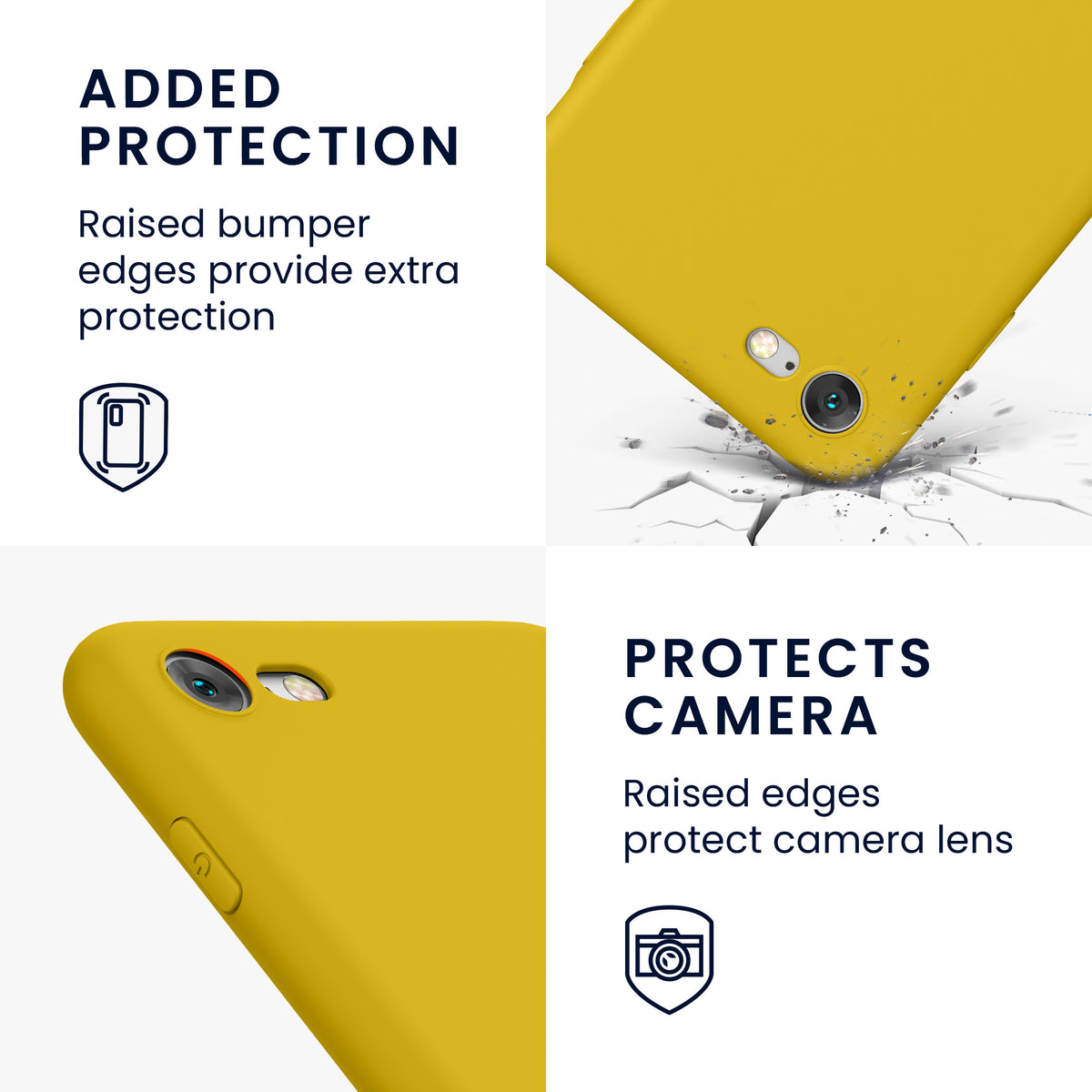 kwmobile Handyhülle für Apple iPhone SE (2022) / SE (2020) / 8 / 7 Hülle - weiches Handy Silikon Case - Schutzhülle Cover