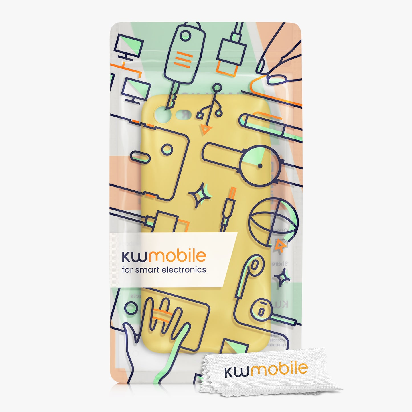 kwmobile Handyhülle für Apple iPhone SE (2022) / SE (2020) / 8 / 7 Hülle - weiches Handy Silikon Case - Schutzhülle Cover