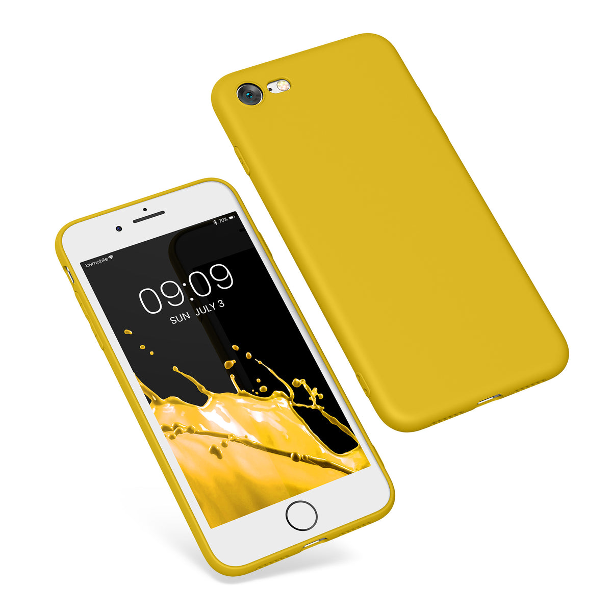 kwmobile Handyhülle für Apple iPhone SE (2022) / SE (2020) / 8 / 7 Hülle - weiches Handy Silikon Case - Schutzhülle Cover