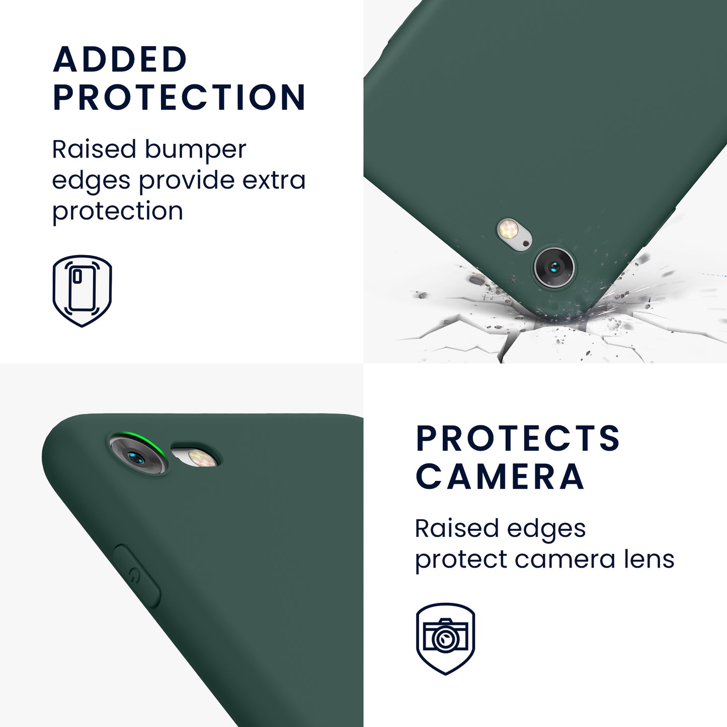 kwmobile Handyhülle für Apple iPhone SE (2022) / SE (2020) / 8 / 7 Hülle - weiches Handy Silikon Case - Schutzhülle Cover