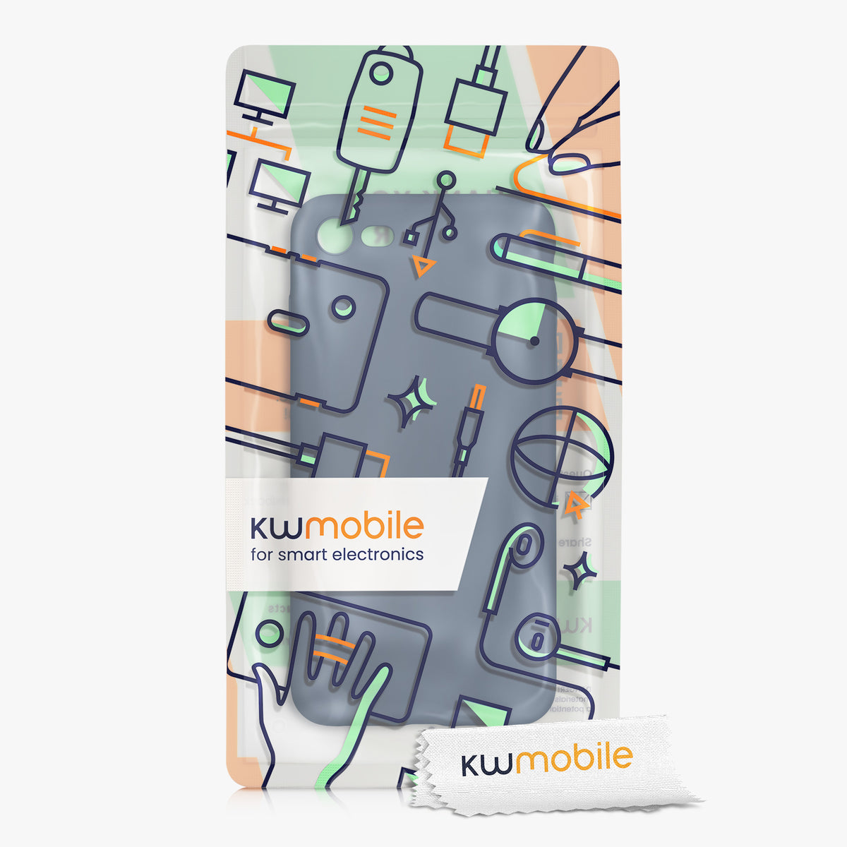 kwmobile Handyhülle für Apple iPhone SE (2022) / SE (2020) / 8 / 7 Hülle - weiches Handy Silikon Case - Schutzhülle Cover