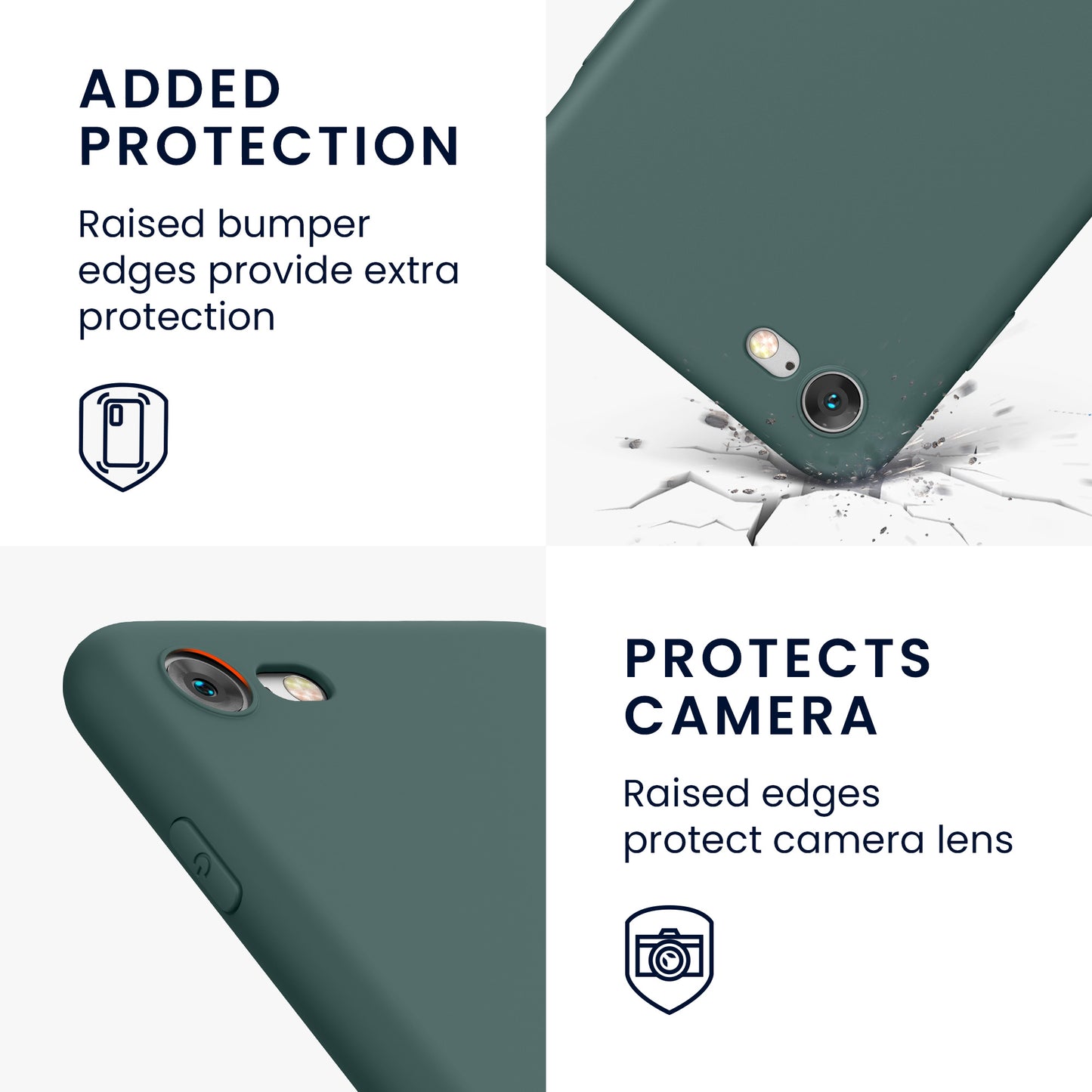 kwmobile Handyhülle für Apple iPhone SE (2022) / SE (2020) / 8 / 7 Hülle - weiches Handy Silikon Case - Schutzhülle Cover
