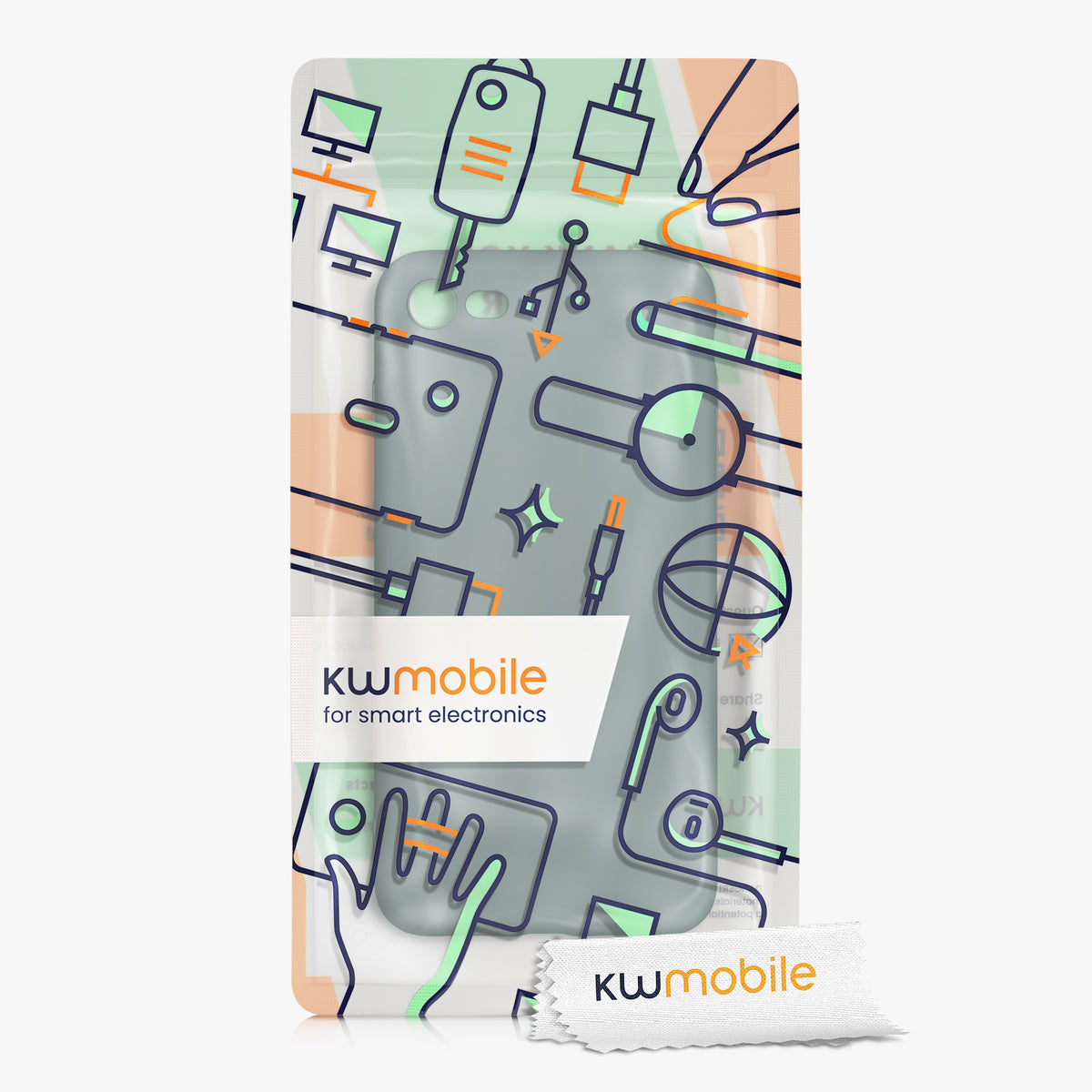 kwmobile Handyhülle für Apple iPhone SE (2022) / SE (2020) / 8 / 7 Hülle - weiches Handy Silikon Case - Schutzhülle Cover