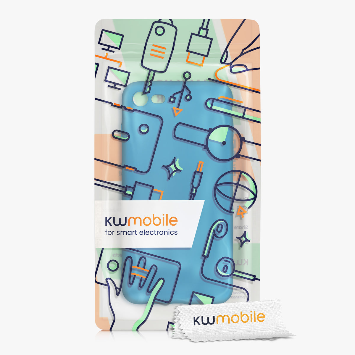 kwmobile Handyhülle für Apple iPhone SE (2022) / SE (2020) / 8 / 7 Hülle - weiches Handy Silikon Case - Schutzhülle Cover