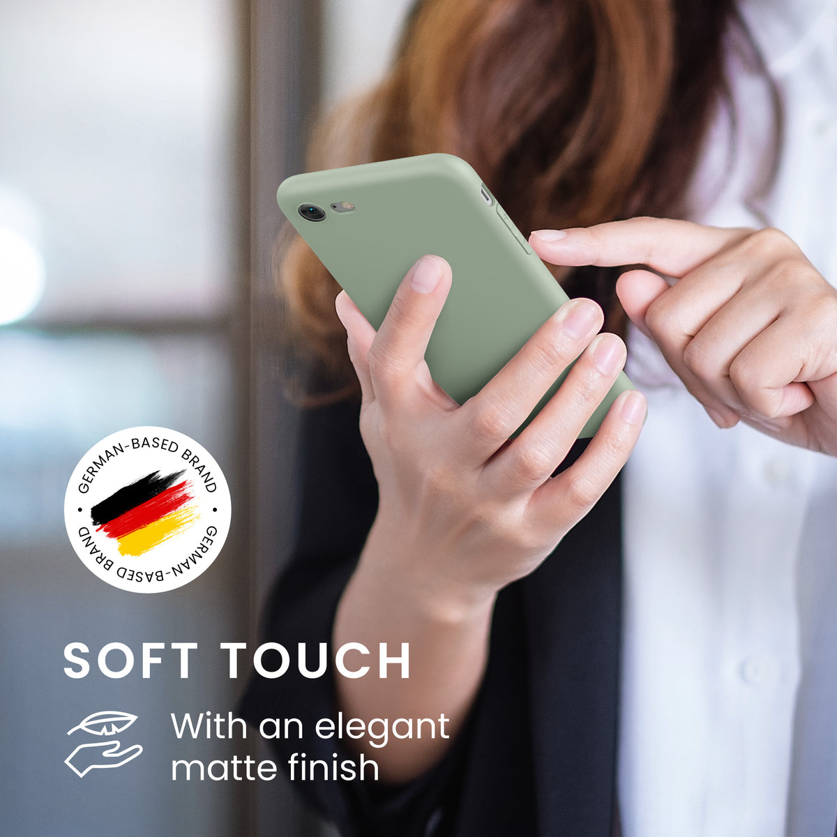 kwmobile Handyhülle für Apple iPhone SE (2022) / SE (2020) / 8 / 7 Hülle - weiches Handy Silikon Case - Schutzhülle Cover