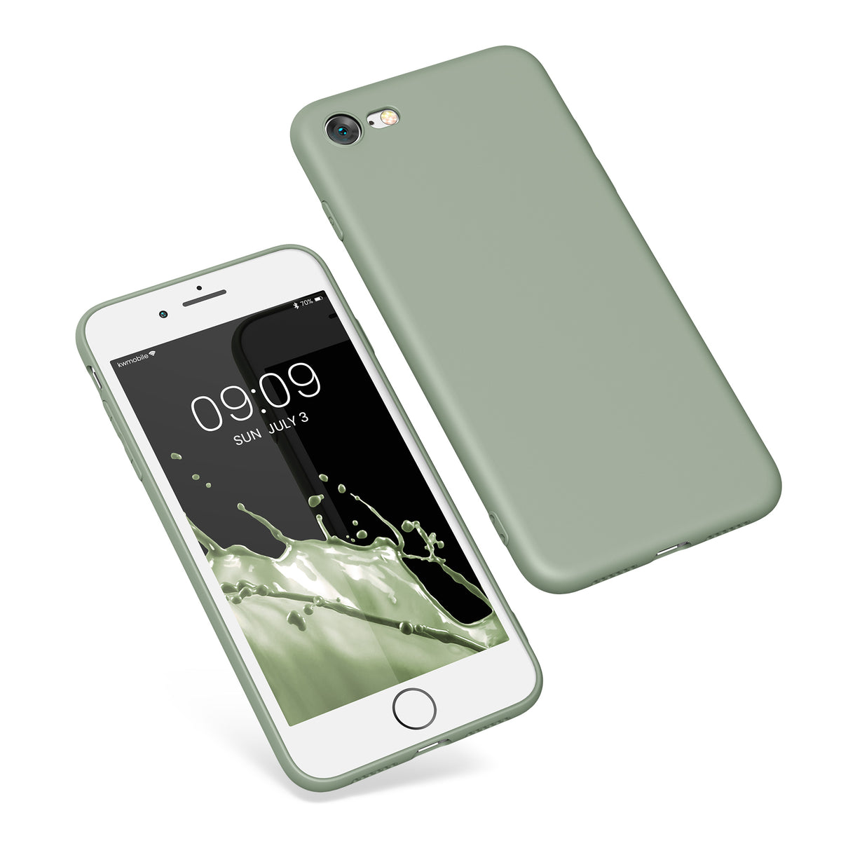 kwmobile Handyhülle für Apple iPhone SE (2022) / SE (2020) / 8 / 7 Hülle - weiches Handy Silikon Case - Schutzhülle Cover