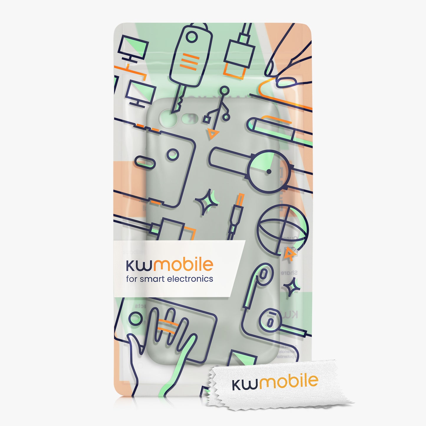 kwmobile Handyhülle für Apple iPhone SE (2022) / SE (2020) / 8 / 7 Hülle - weiches Handy Silikon Case - Schutzhülle Cover