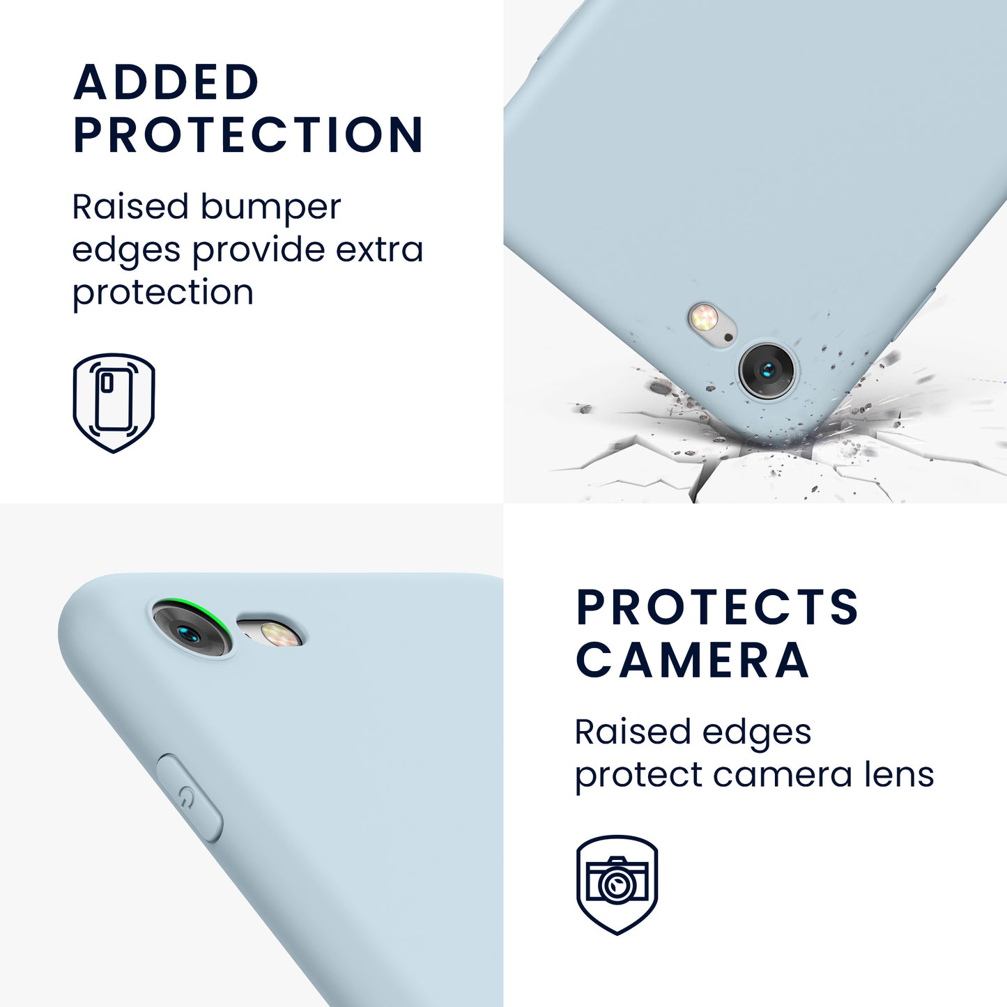 kwmobile Handyhülle für Apple iPhone SE (2022) / SE (2020) / 8 / 7 Hülle - weiches Handy Silikon Case - Schutzhülle Cover