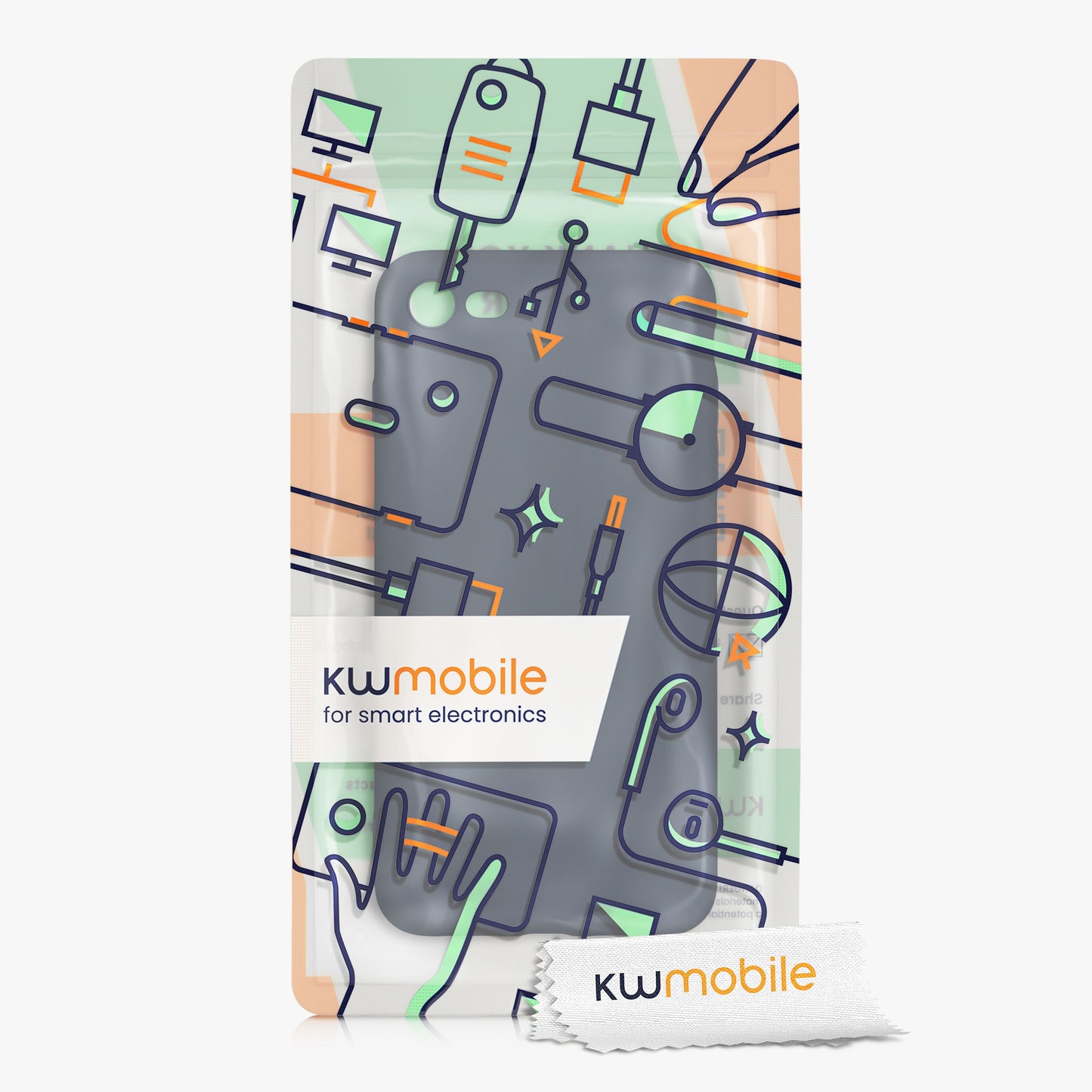 kwmobile Handyhülle für Apple iPhone SE (2022) / SE (2020) / 8 / 7 Hülle - weiches Handy Silikon Case - Schutzhülle Cover