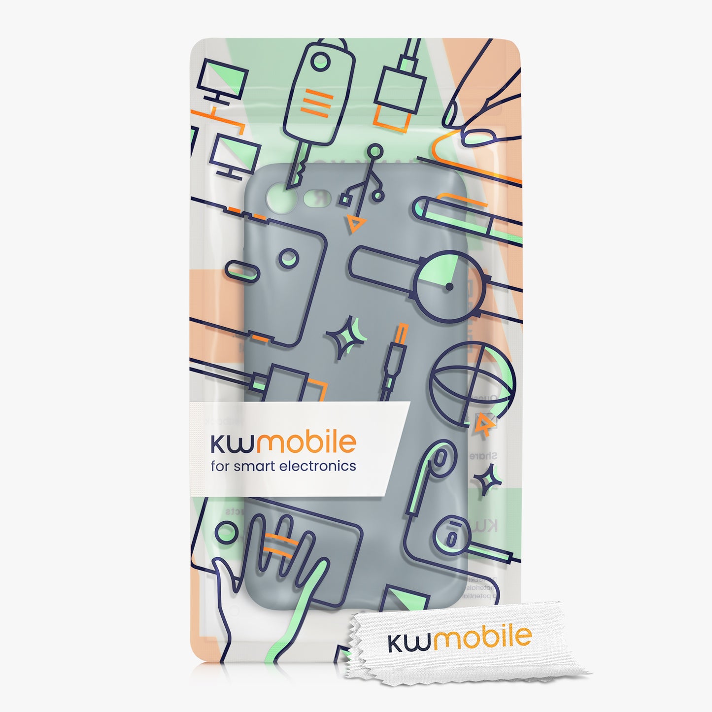 kwmobile Handyhülle für Apple iPhone SE (2022) / SE (2020) / 8 / 7 Hülle - weiches Handy Silikon Case - Schutzhülle Cover