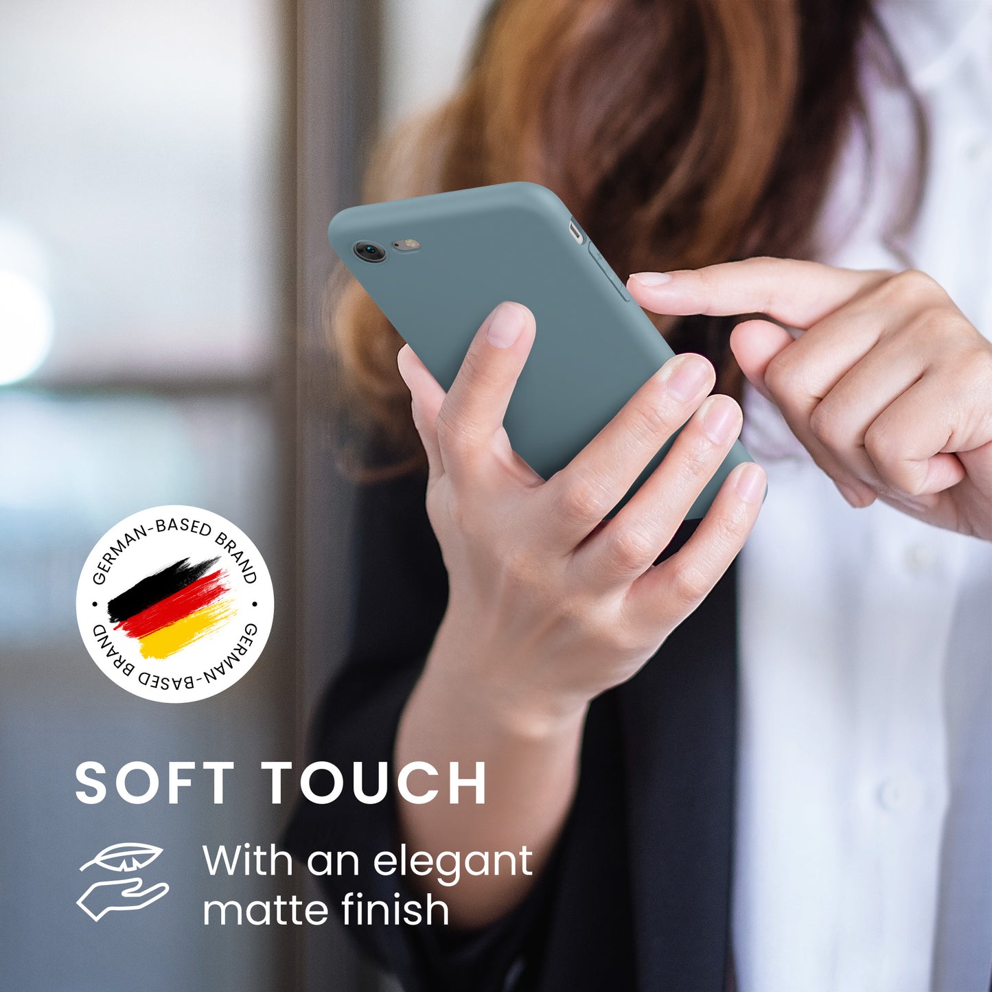 kwmobile Handyhülle für Apple iPhone SE (2022) / SE (2020) / 8 / 7 Hülle - weiches Handy Silikon Case - Schutzhülle Cover