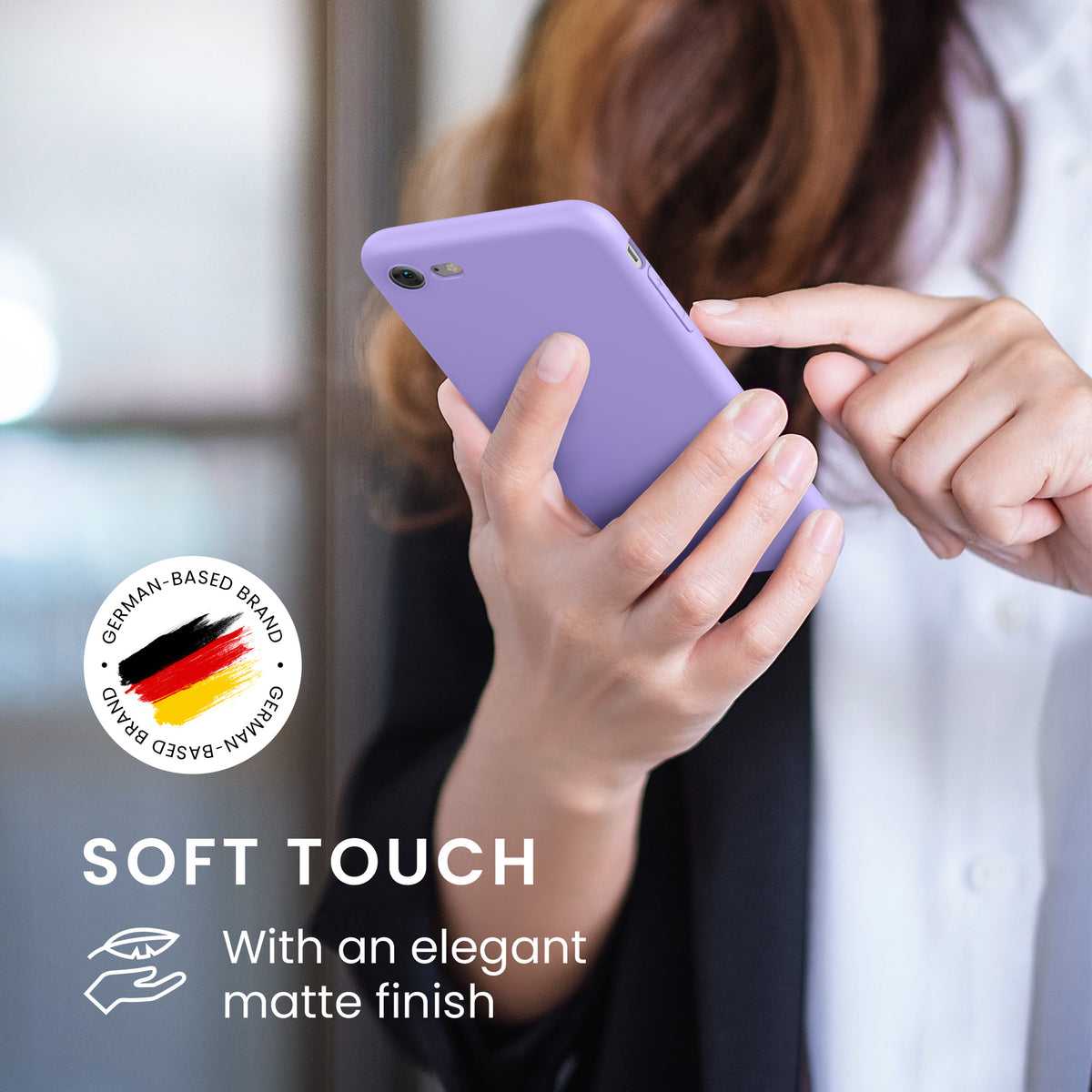 kwmobile Handyhülle für Apple iPhone SE (2022) / SE (2020) / 8 / 7 Hülle - weiches Handy Silikon Case - Schutzhülle Cover