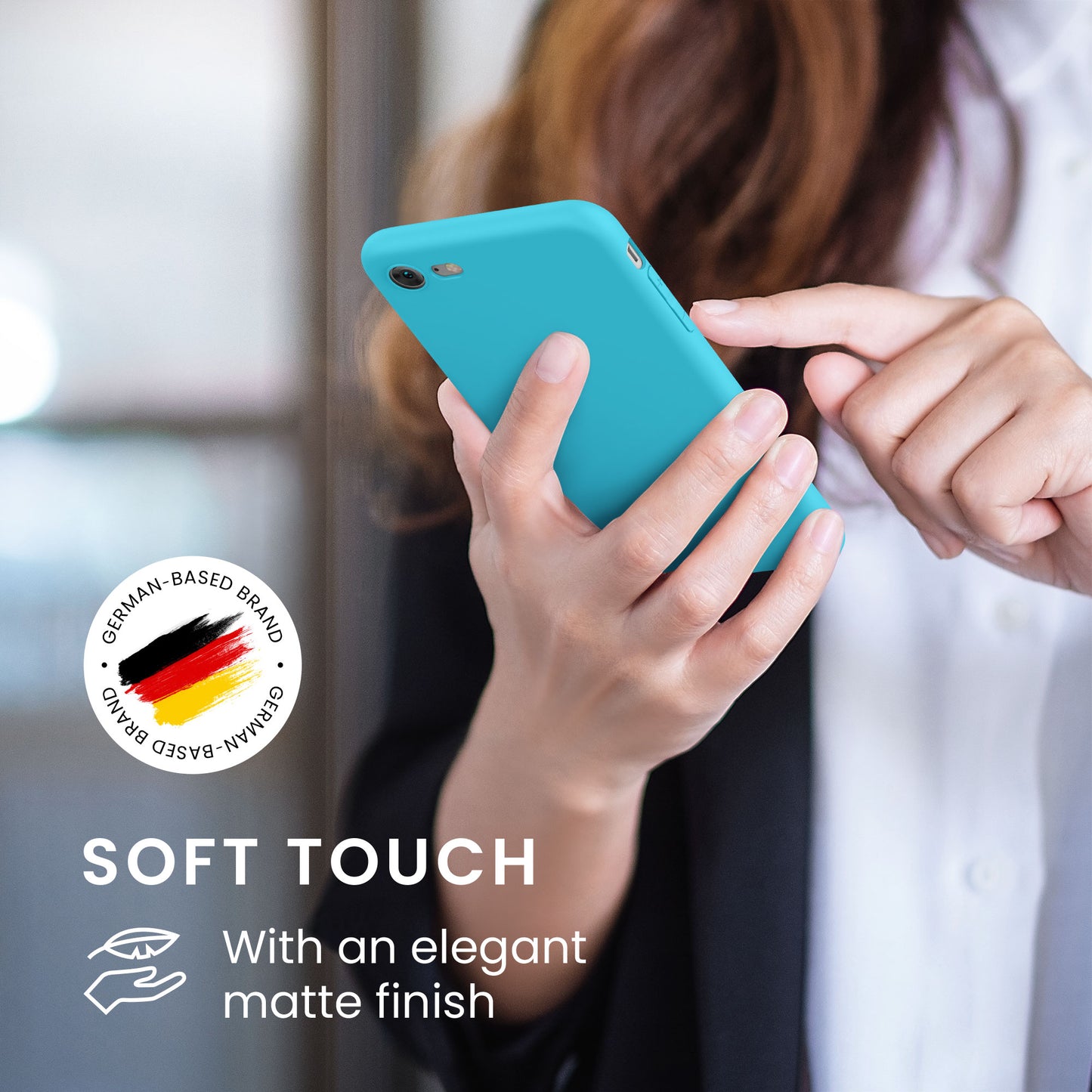 kwmobile Handyhülle für Apple iPhone SE (2022) / SE (2020) / 8 / 7 Hülle - weiches Handy Silikon Case - Schutzhülle Cover