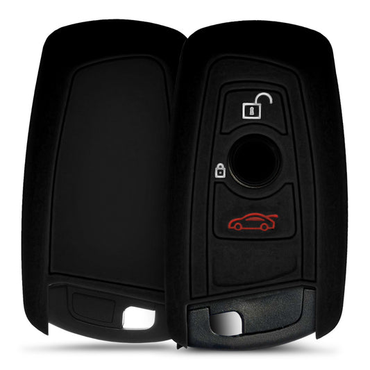 kwmobile Schlüsselhülle für BMW 3-Tasten Funk Autoschlüssel (nur Keyless Go) Hülle - Autoschlüssel Schlüssel Hülle - Schlüsselschutz Gehäuse
