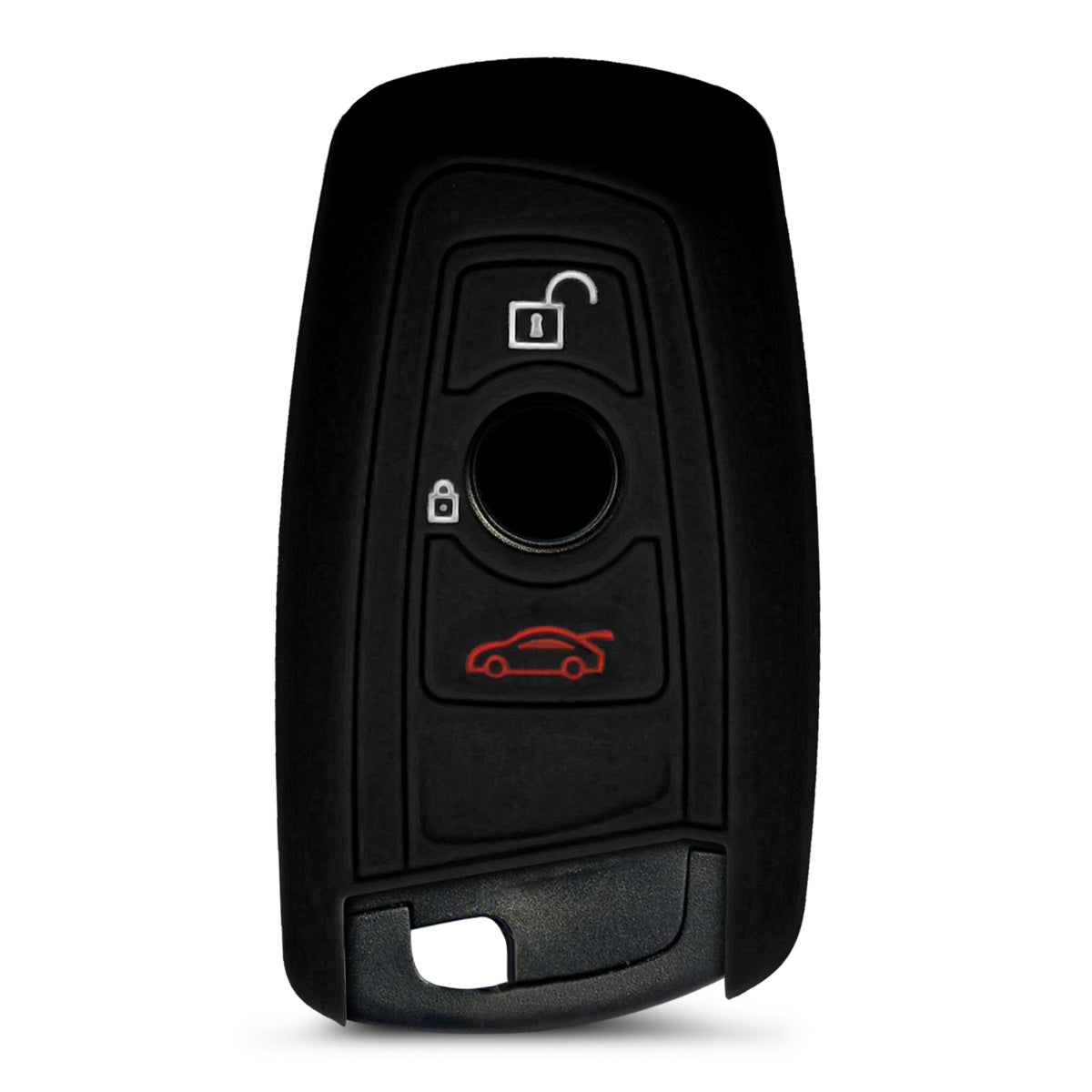 kwmobile Schlüsselhülle für BMW 3-Tasten Funk Autoschlüssel (nur Keyless Go) Hülle - Autoschlüssel Schlüssel Hülle - Schlüsselschutz Gehäuse