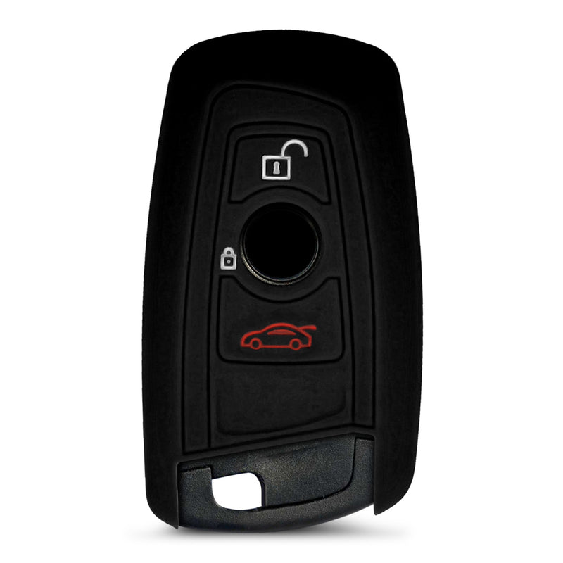 kwmobile Schlüsselhülle für BMW 3-Tasten Funk Autoschlüssel (nur Keyless Go) Hülle - Autoschlüssel Schlüssel Hülle - Schlüsselschutz Gehäuse