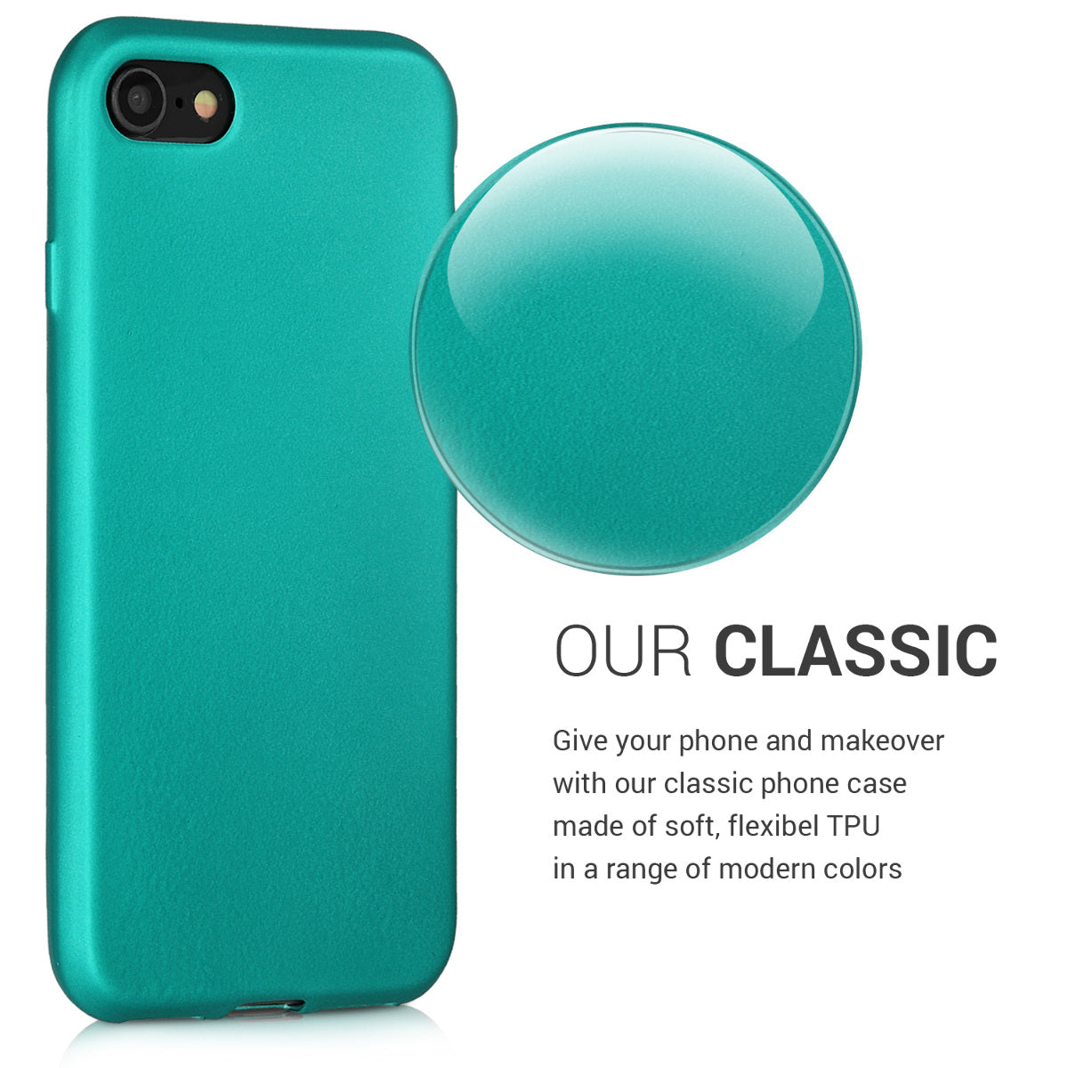 kwmobile Handyhülle für Apple iPhone SE (2022) / SE (2020) / 8 / 7 Hülle - Silikon Case - Schutzhülle Cover