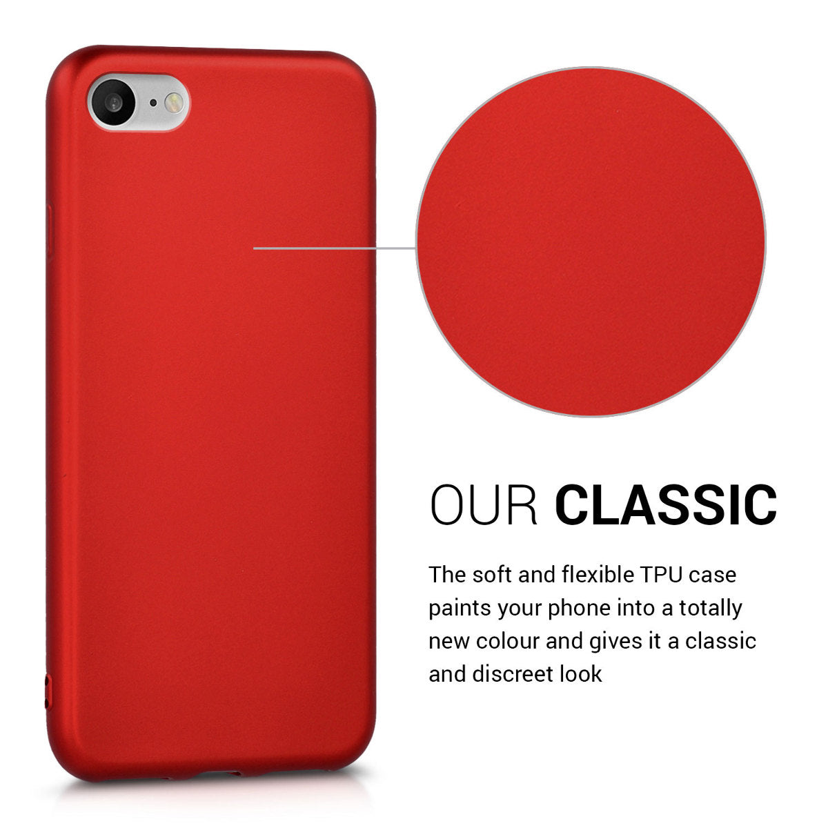 kwmobile Handyhülle für Apple iPhone SE (2022) / SE (2020) / 8 / 7 Hülle - Silikon Case - Schutzhülle Cover