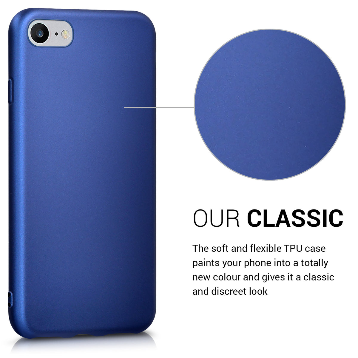 kwmobile Handyhülle für Apple iPhone SE (2022) / SE (2020) / 8 / 7 Hülle - Silikon Case - Schutzhülle Cover