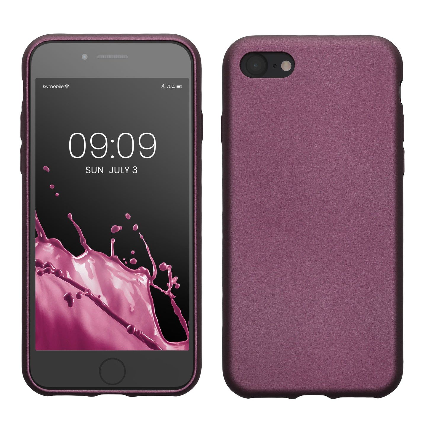 kwmobile Handyhülle für Apple iPhone SE (2022) / SE (2020) / 8 / 7 Hülle - Silikon Case - Schutzhülle Cover