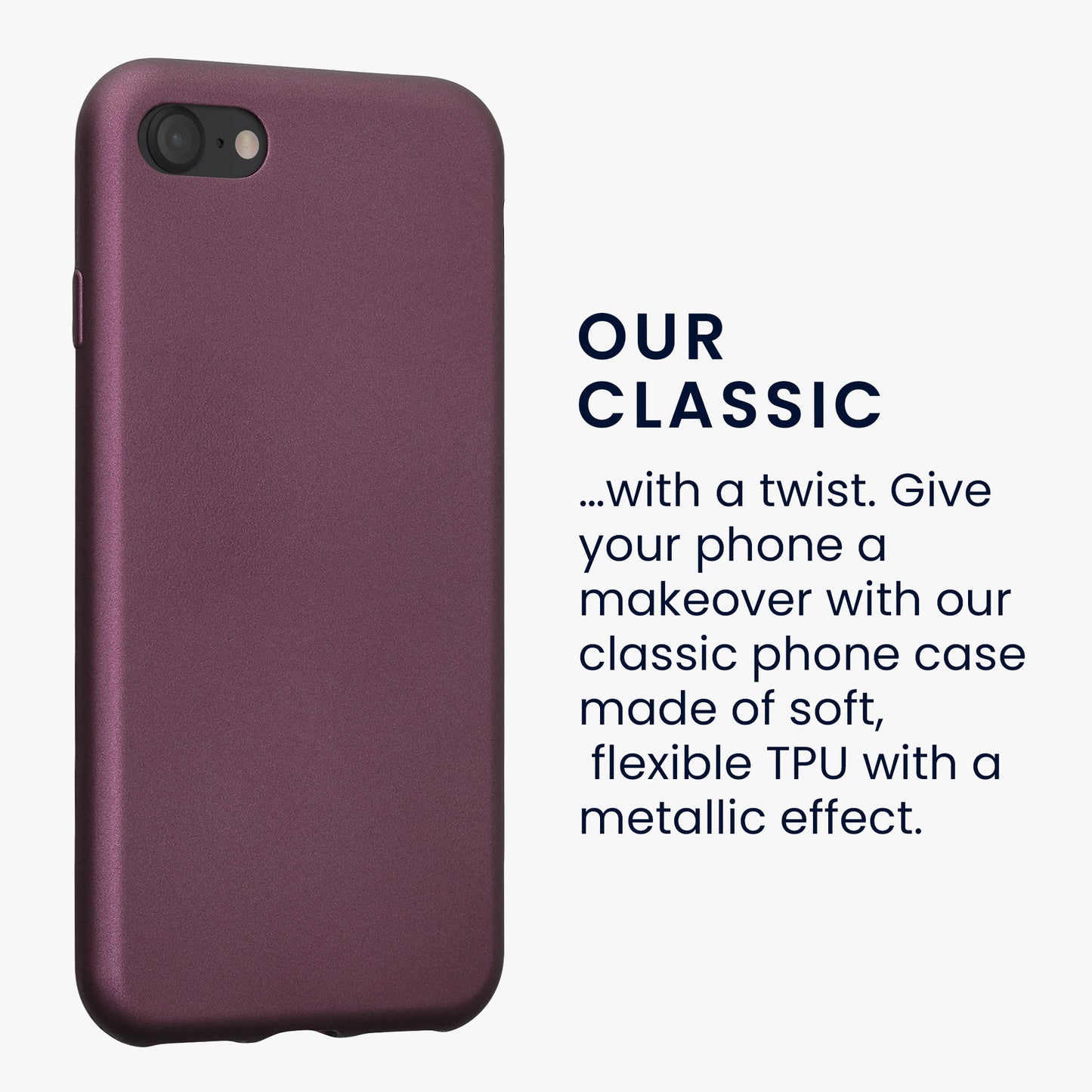 kwmobile Handyhülle für Apple iPhone SE (2022) / SE (2020) / 8 / 7 Hülle - Silikon Case - Schutzhülle Cover