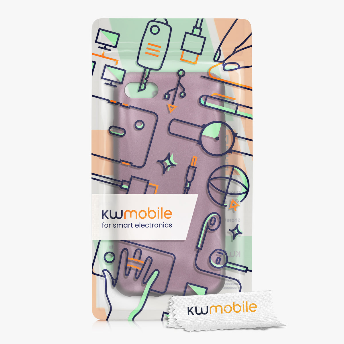 kwmobile Handyhülle für Apple iPhone SE (2022) / SE (2020) / 8 / 7 Hülle - Silikon Case - Schutzhülle Cover