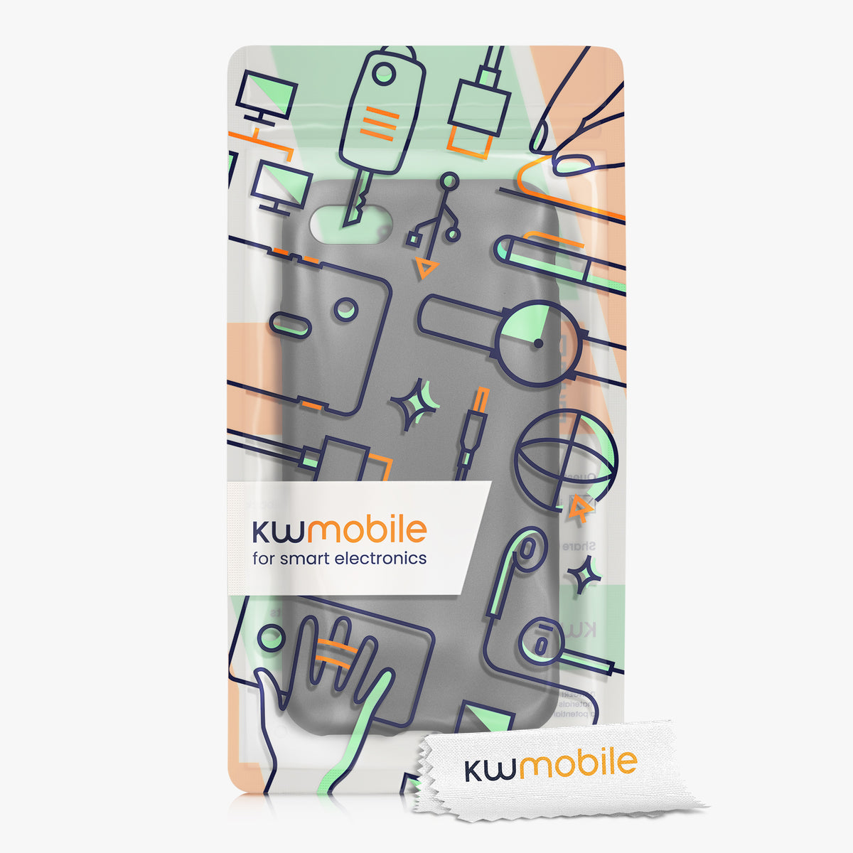 kwmobile Handyhülle für Apple iPhone SE (2022) / SE (2020) / 8 / 7 Hülle - Silikon Case - Schutzhülle Cover