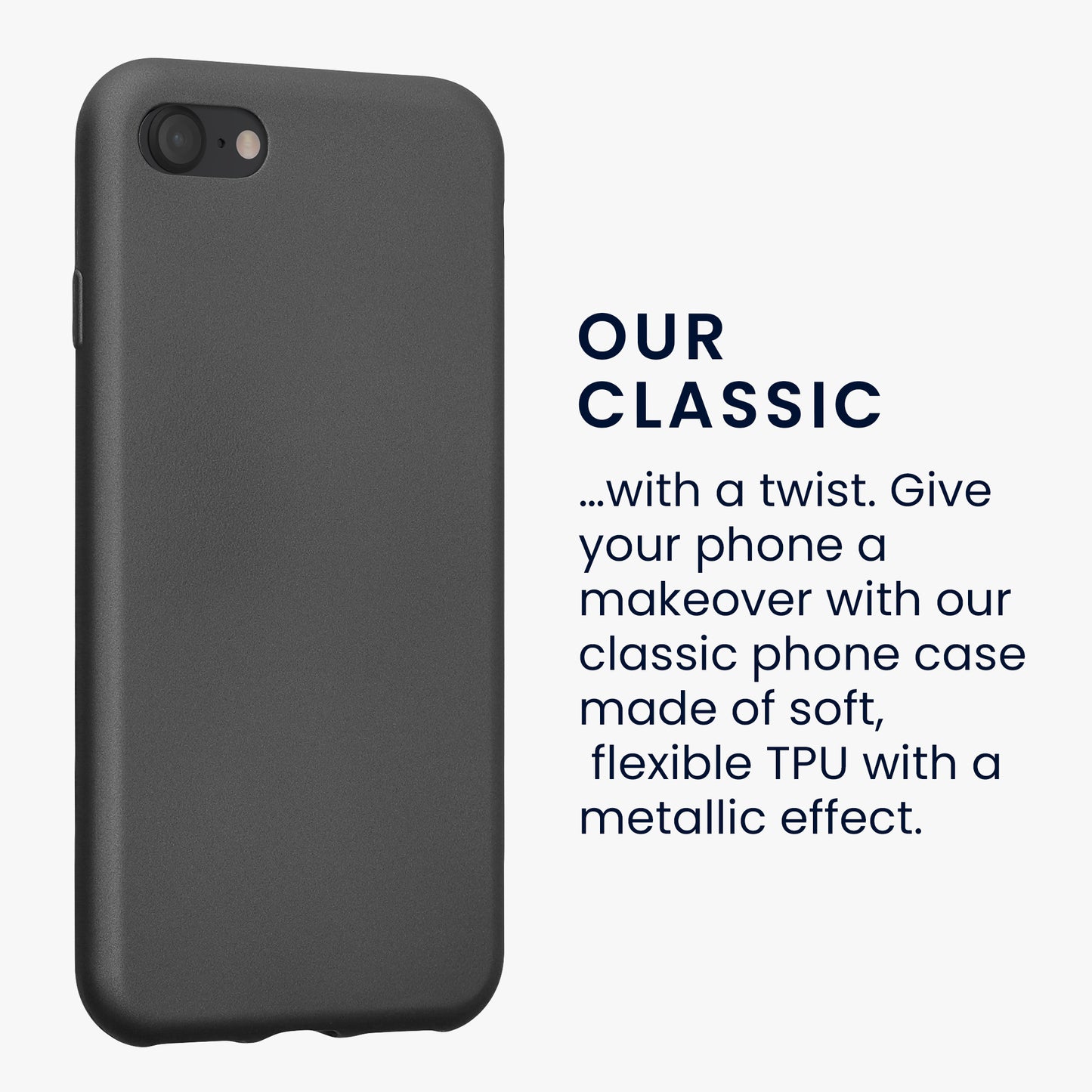 kwmobile Handyhülle für Apple iPhone SE (2022) / SE (2020) / 8 / 7 Hülle - Silikon Case - Schutzhülle Cover