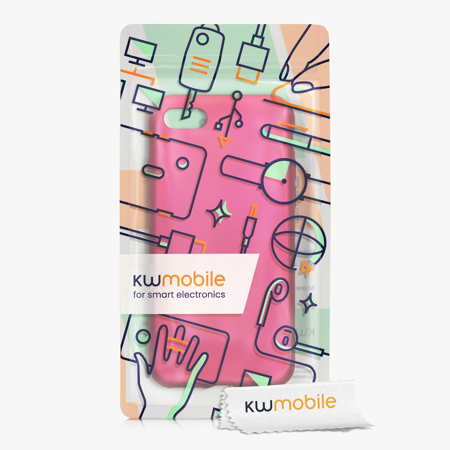 kwmobile Handyhülle für Apple iPhone SE (2022) / SE (2020) / 8 / 7 Hülle - Silikon Case - Schutzhülle Cover
