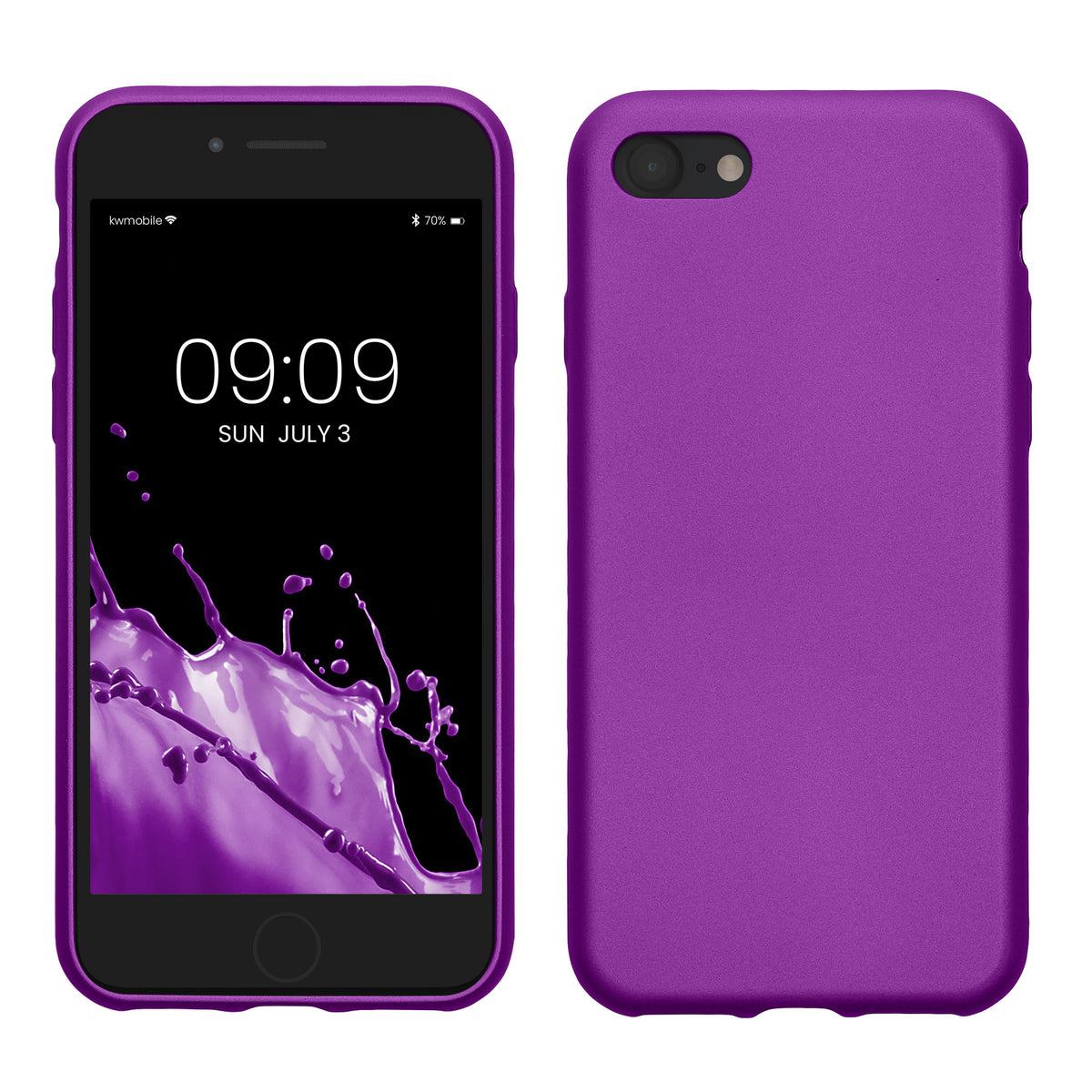kwmobile Handyhülle für Apple iPhone SE (2022) / SE (2020) / 8 / 7 Hülle - Silikon Case - Schutzhülle Cover