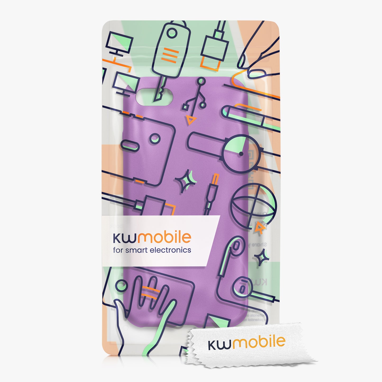 kwmobile Handyhülle für Apple iPhone SE (2022) / SE (2020) / 8 / 7 Hülle - Silikon Case - Schutzhülle Cover