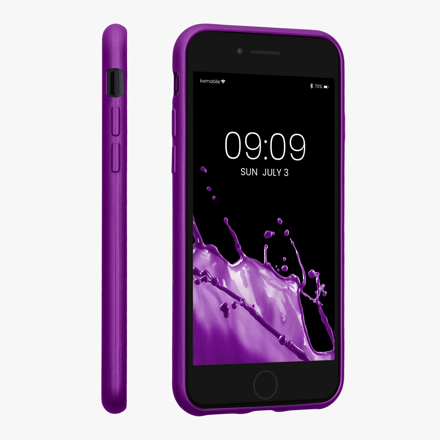kwmobile Handyhülle für Apple iPhone SE (2022) / SE (2020) / 8 / 7 Hülle - Silikon Case - Schutzhülle Cover