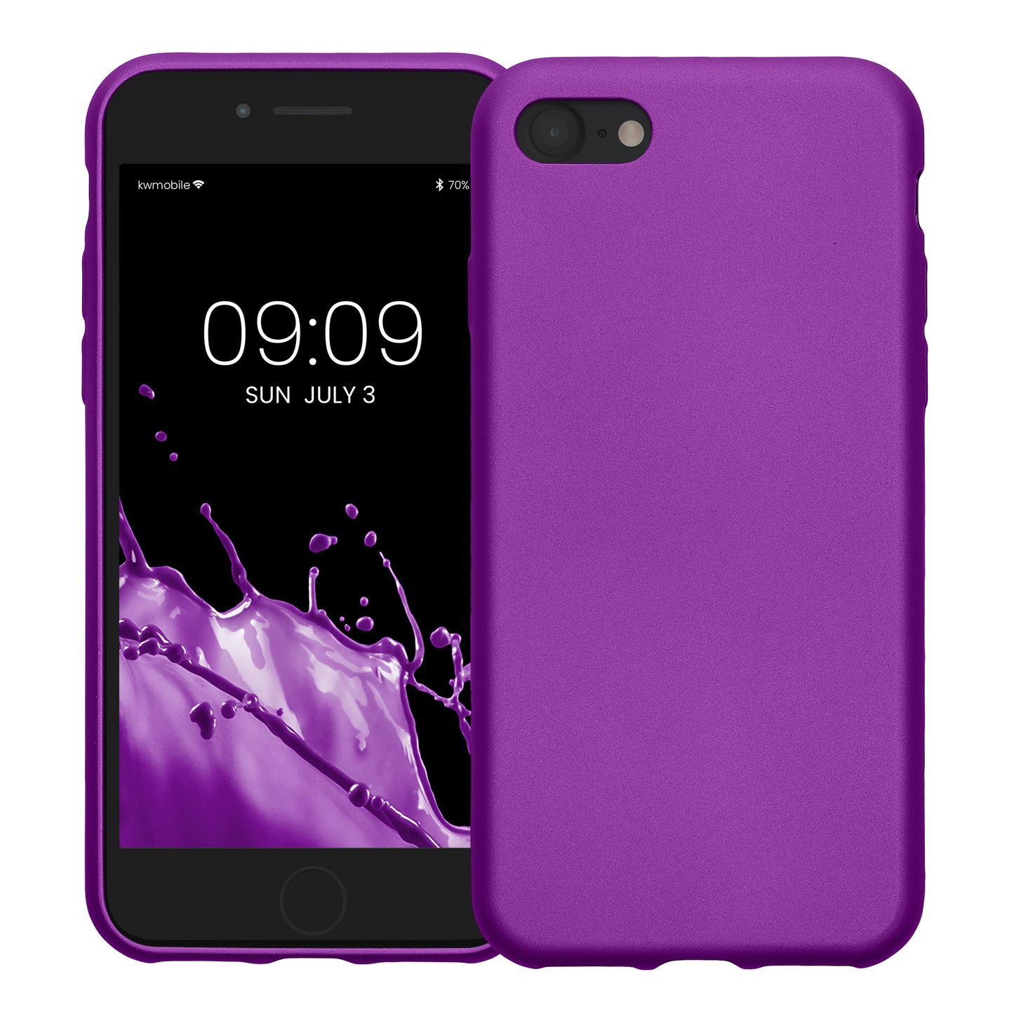 kwmobile Handyhülle für Apple iPhone SE (2022) / SE (2020) / 8 / 7 Hülle - Silikon Case - Schutzhülle Cover