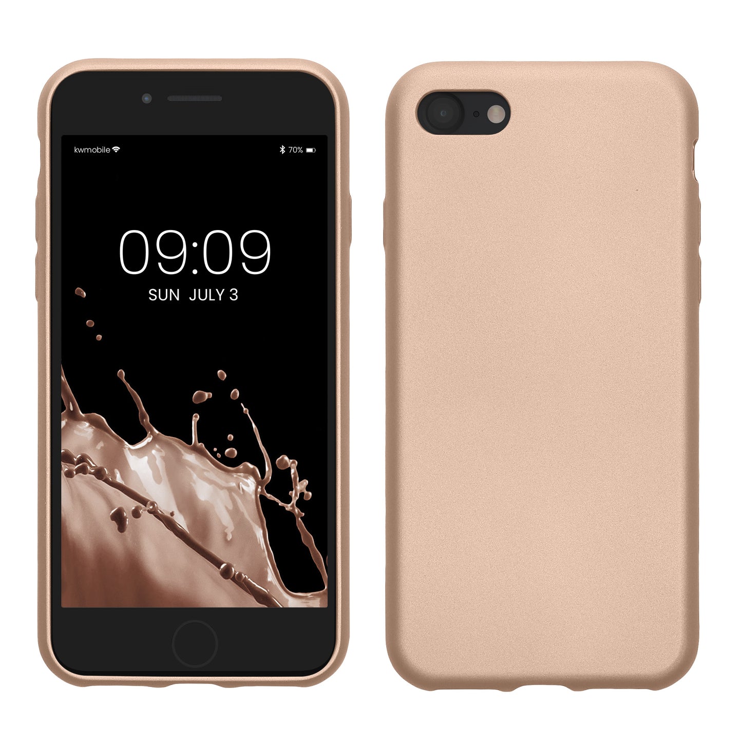 kwmobile Handyhülle für Apple iPhone SE (2022) / SE (2020) / 8 / 7 Hülle - Silikon Case - Schutzhülle Cover