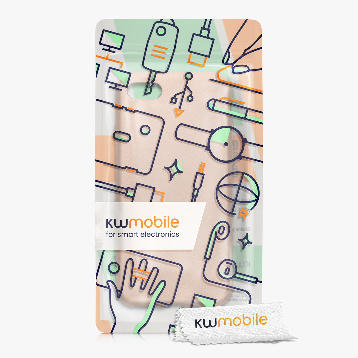 kwmobile Handyhülle für Apple iPhone SE (2022) / SE (2020) / 8 / 7 Hülle - Silikon Case - Schutzhülle Cover