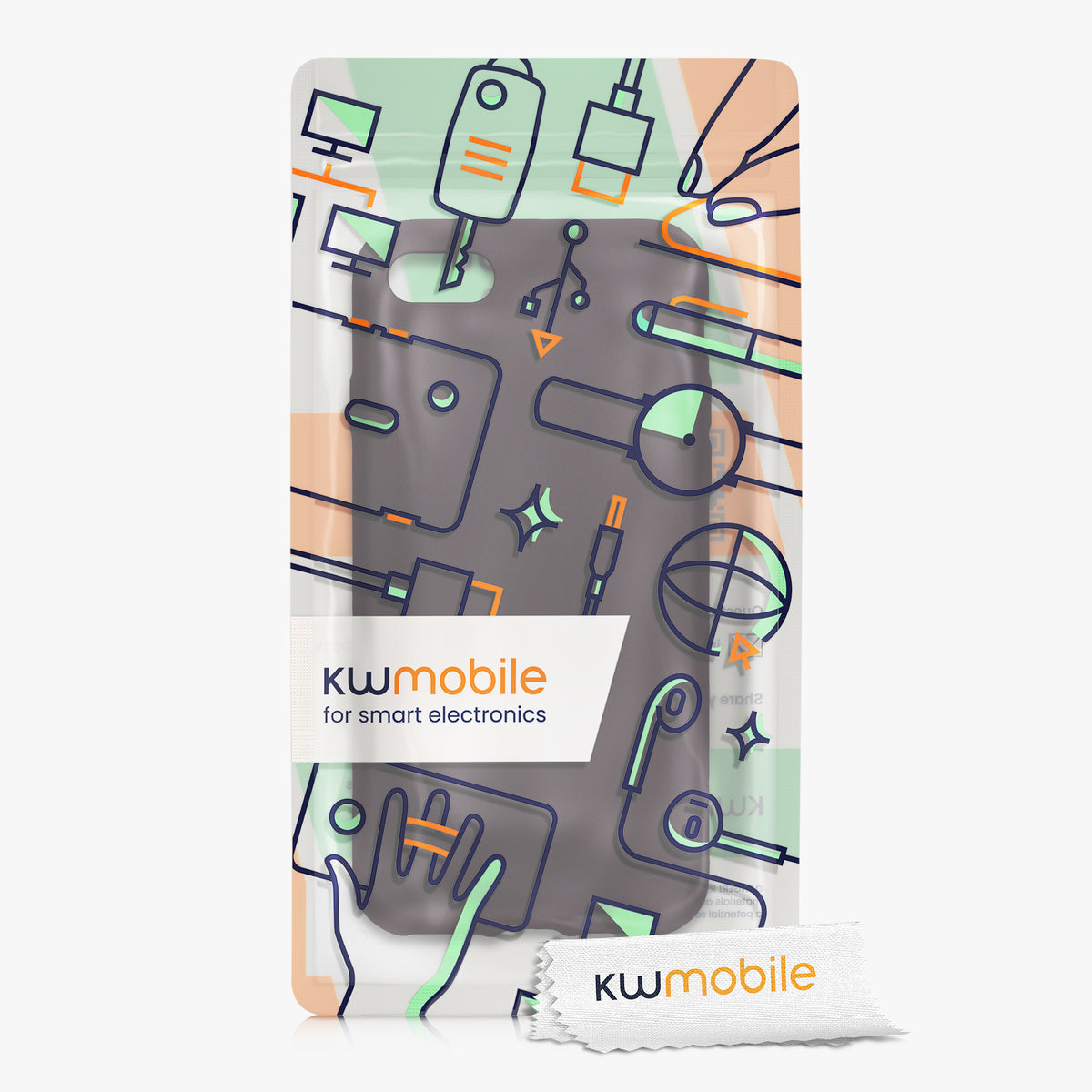 kwmobile Handyhülle für Apple iPhone SE (2022) / SE (2020) / 8 / 7 Hülle - Silikon Case - Schutzhülle Cover