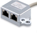 kwmobile LAN Switch - LAN Splitter - Ethernet Switch Adapter Verteiler - Netzwerkkabel Anschlussverdoppler - RJ45 Stecker auf 2X Ethernet RJ45 Splitter - Netzwerkverteiler Y-Adapter